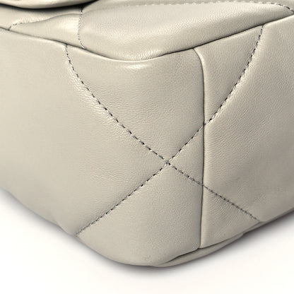 Chanel Lambskin Quilted Medium Chanel 19 Flap Grey 7 of 10