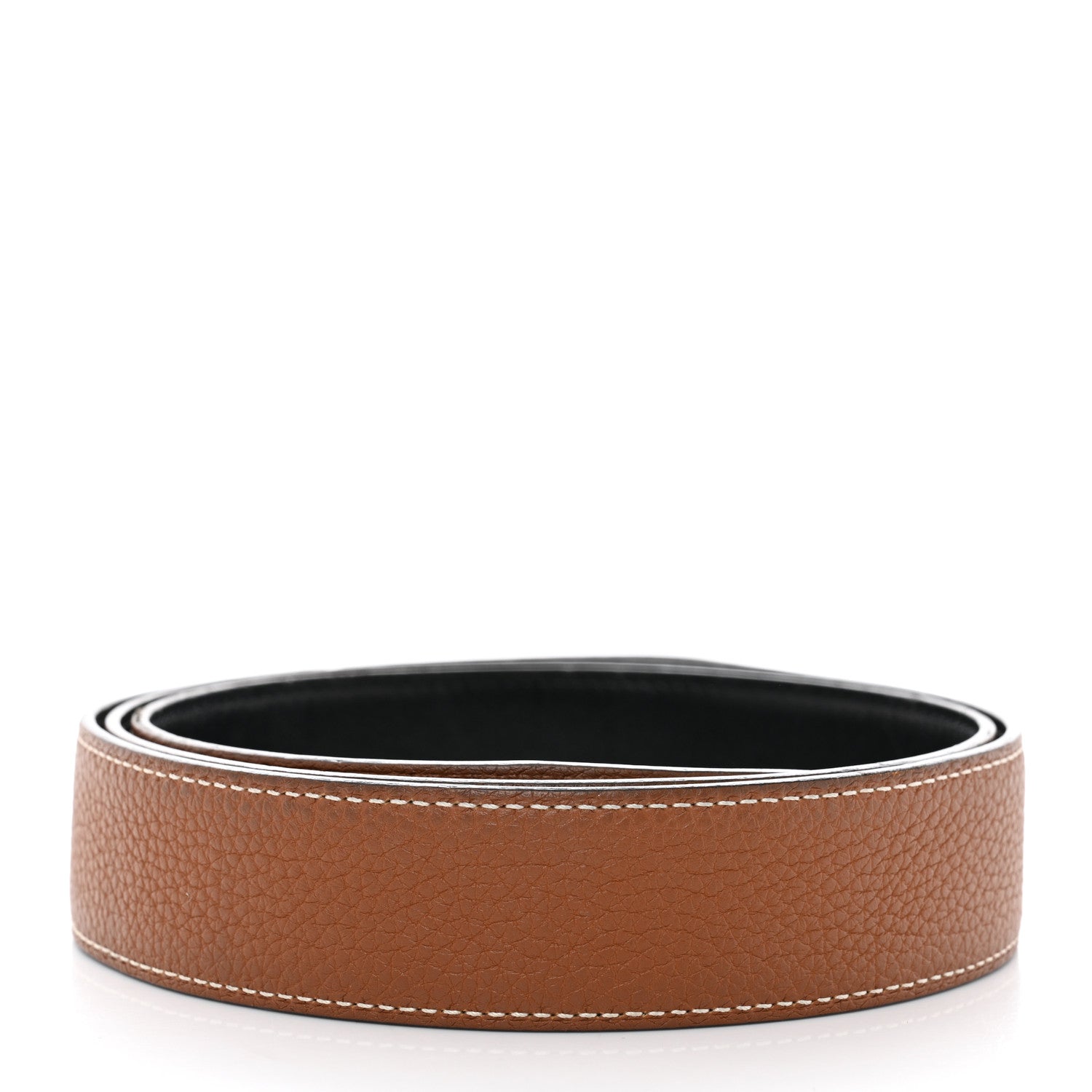 Hermes Box Togo 32mm Belt Strap 90 Black Gold 2 of 12