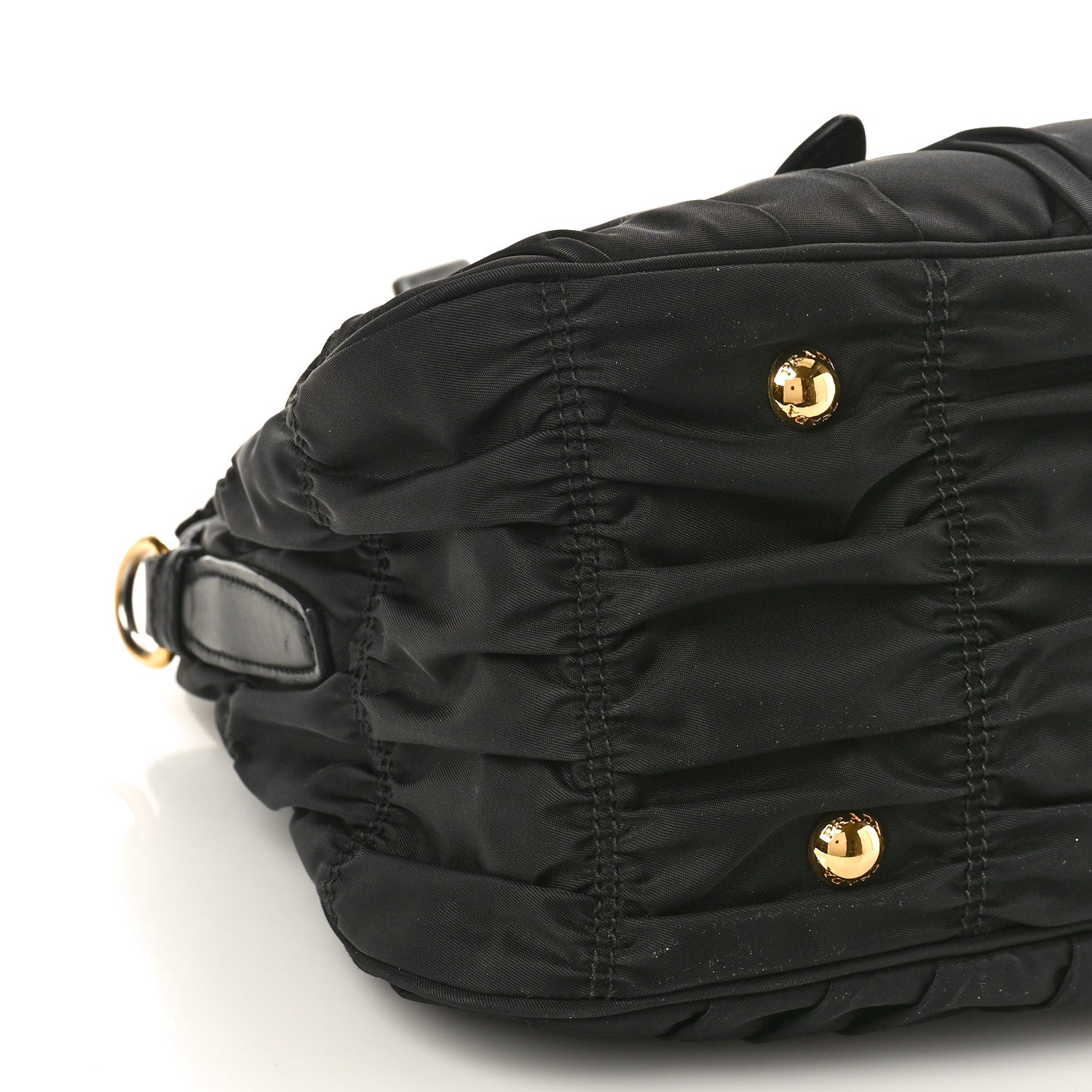 Prada Tessuto Nylon Gaufre Shopping Satchel Black 8 of 12