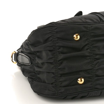 Prada Tessuto Nylon Gaufre Shopping Satchel Black 8 of 12
