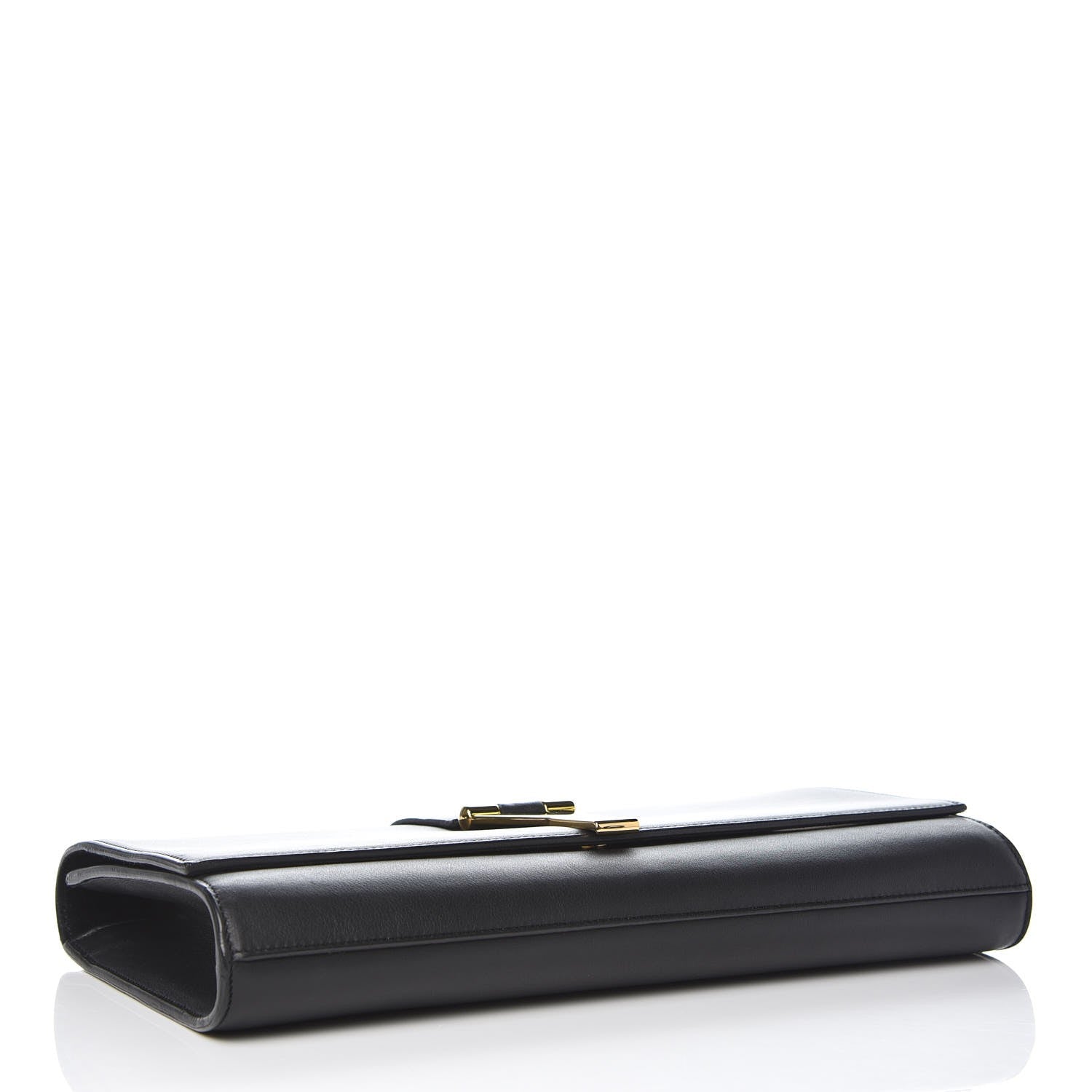 Saint Laurent Calfskin Classic Y Ligne Clutch Black 4 of 9