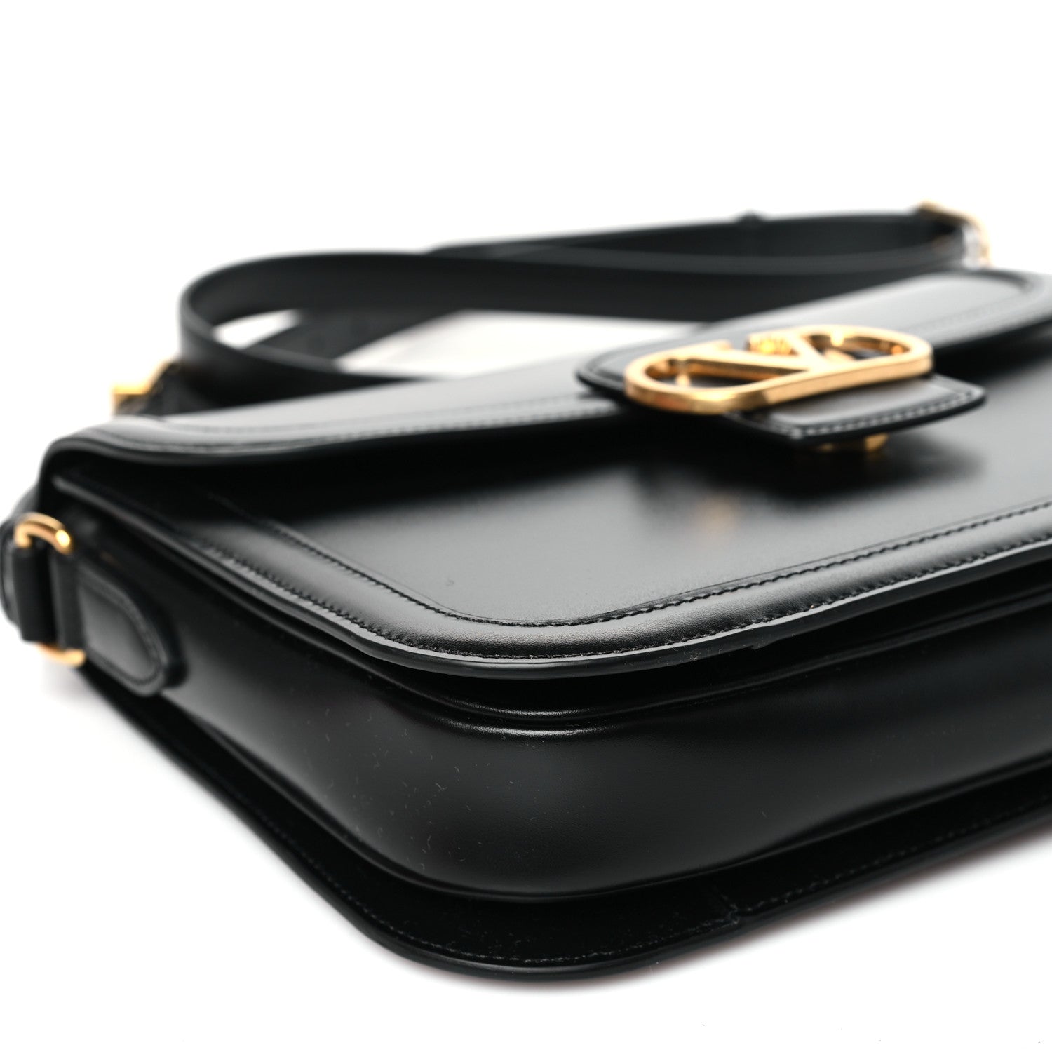 Valentino Garavani Smooth Calfskin 9to5 Shoulder Bag Black 8 of 10