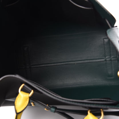 Burberry Soft Grain Calfskin Large Belt Bag Black Sea Green 7 of 10