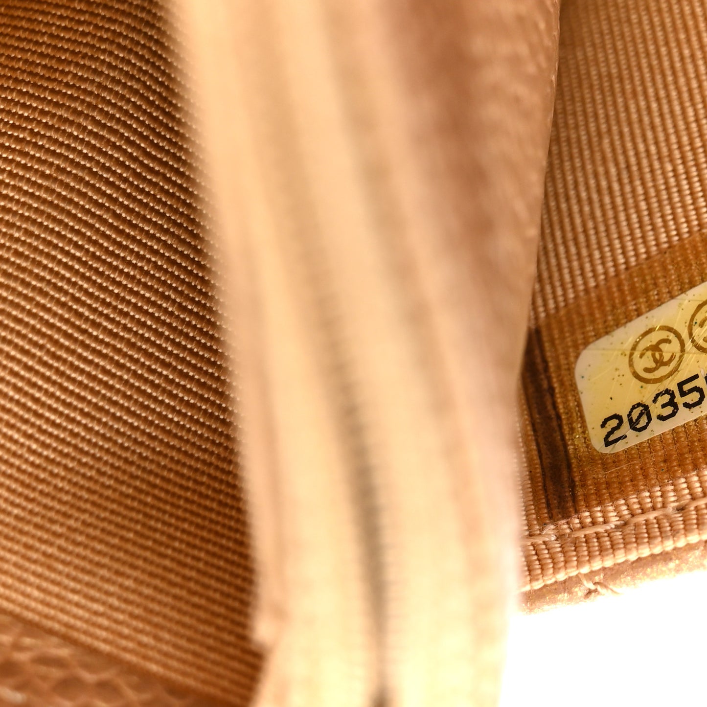 Metallic Caviar Quilted Wallet On Chain WOC Dark Gold