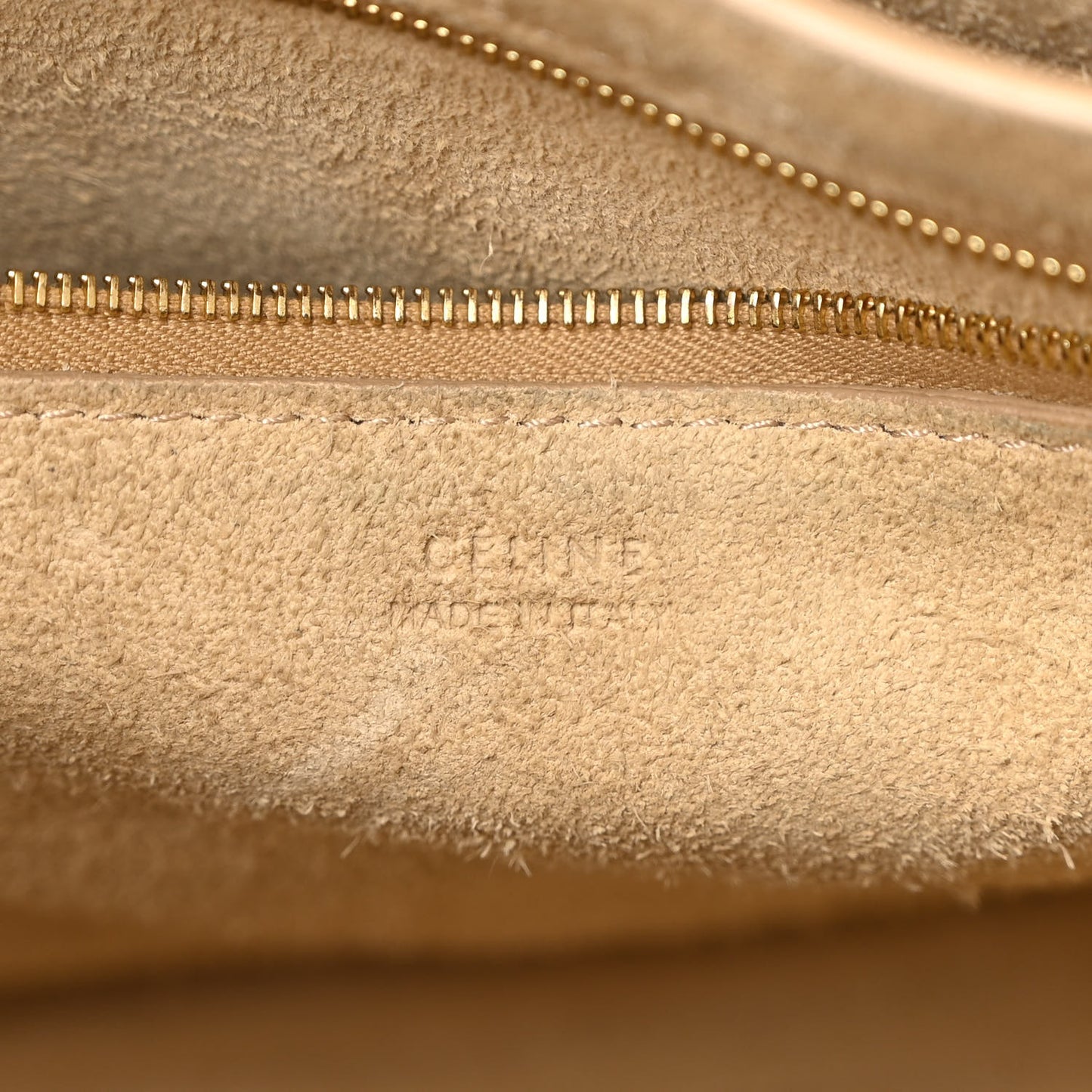 Soft Grained Calfskin Sangle Bucket Bag Dune