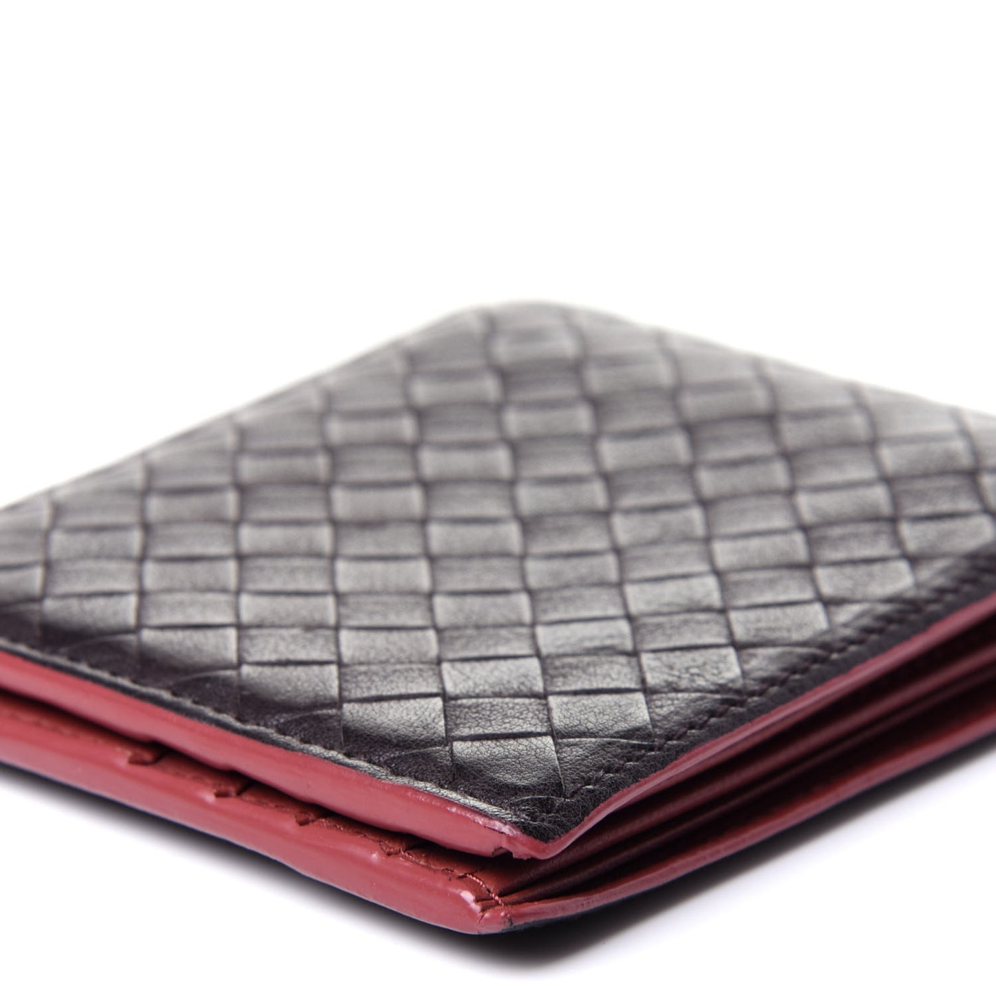 Nappa Intrecciato Bi-Fold Wallet Ebano Multicolor