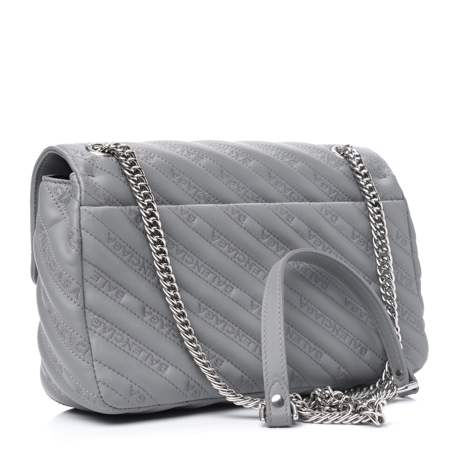 Balenciaga Calfskin Charms Logo Matelasse M BB Round Shoulder Bag 2 of 4