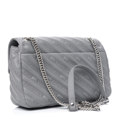 Balenciaga Calfskin Charms Logo Matelasse M BB Round Shoulder Bag 2 of 4