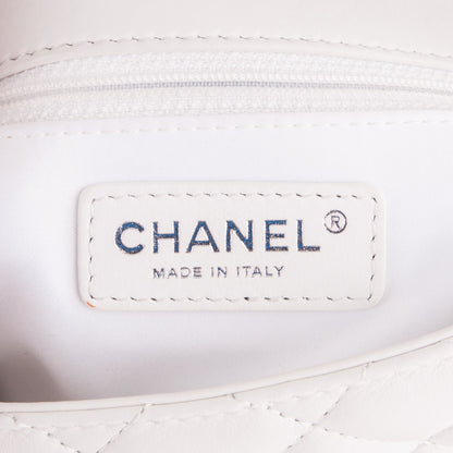 Chanel Lambskin Quilted Jumbo 3 Flap White 6 of 7