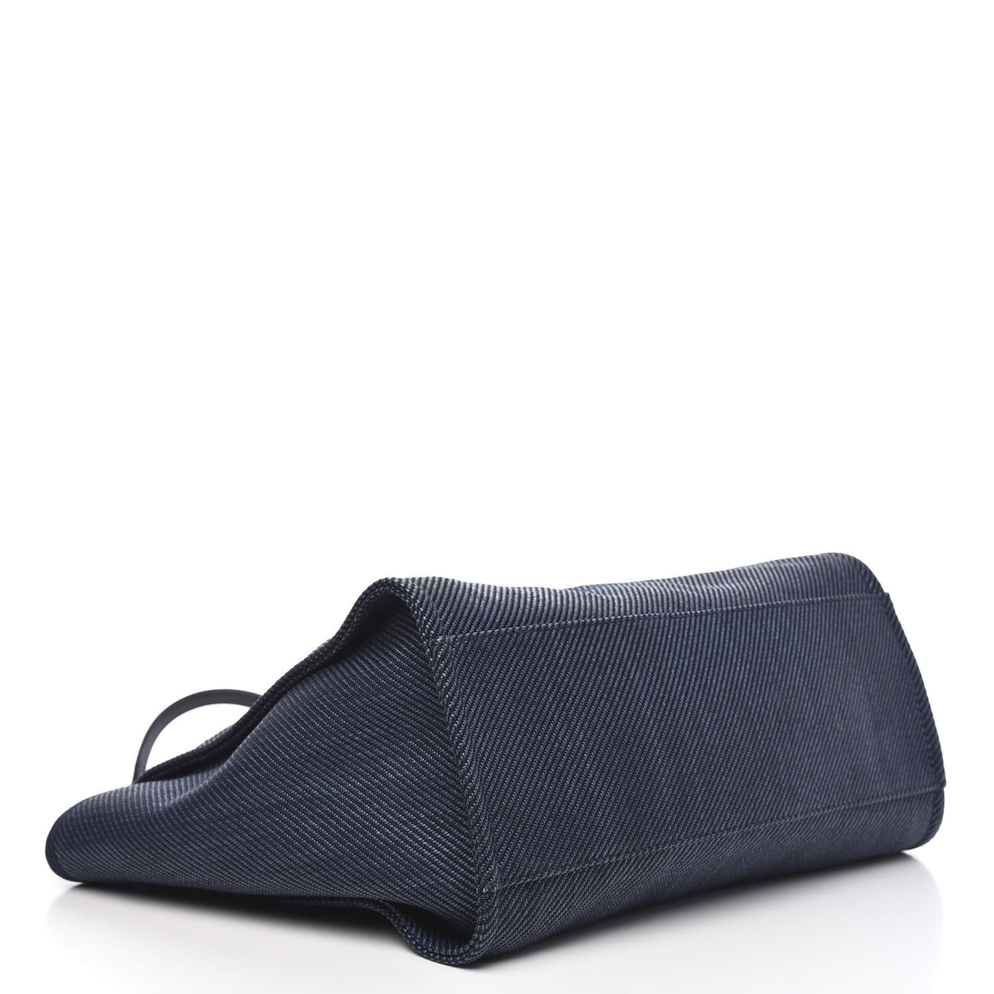 Mixed Fibers Calfskin Medium Deauville Tote Blue