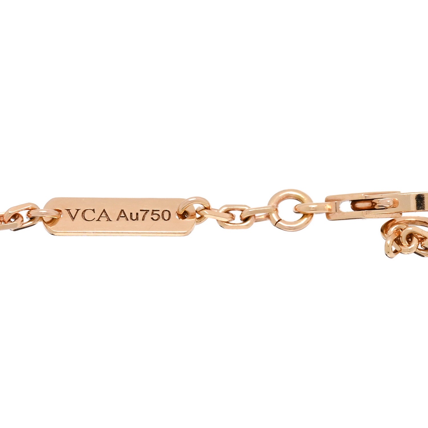 Van Cleef & Arpels 18K Rose Gold Mother Of Pearl Lucky Spring Plum Blossom Bracelet 3 of 4