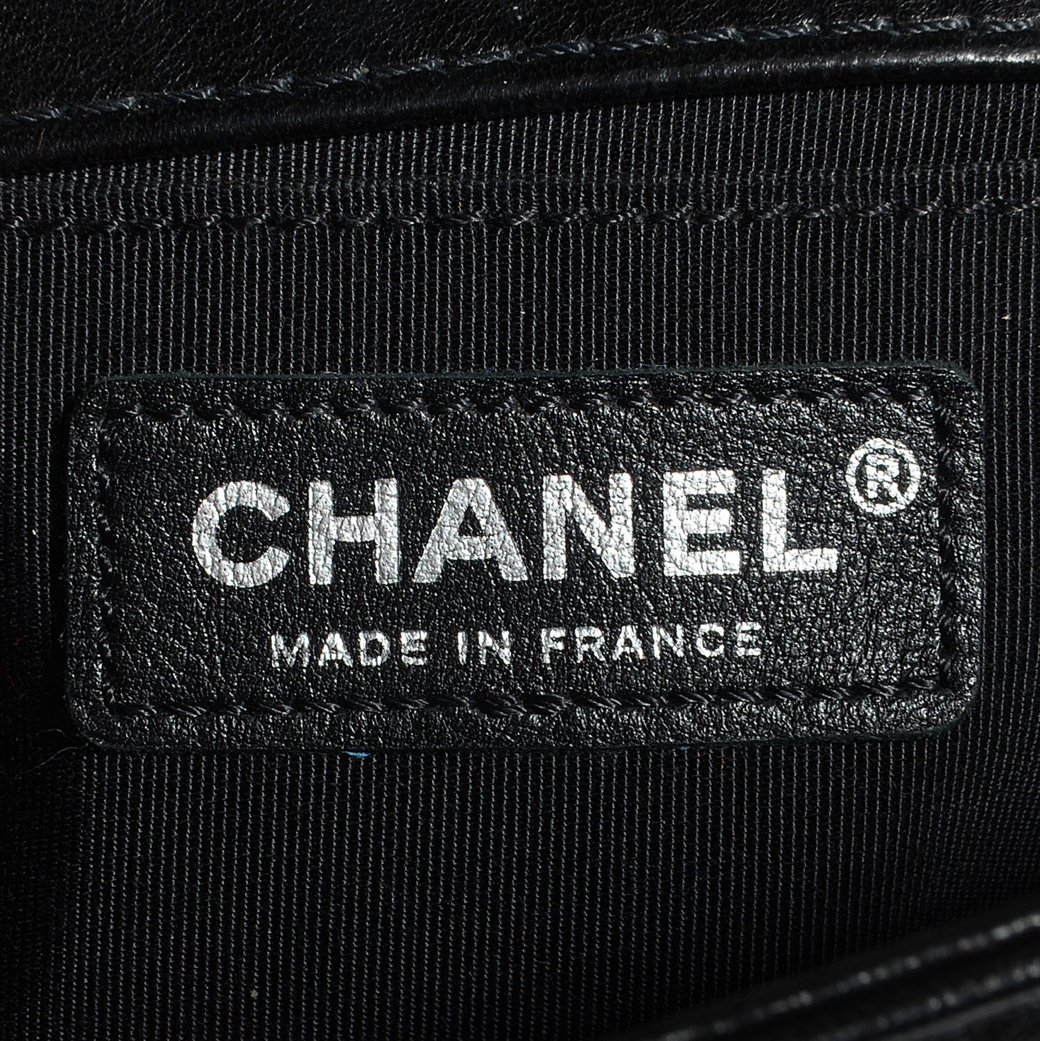 Chanel Lambskin Quilted Medium Boy Flap Black Beige 7 of 8