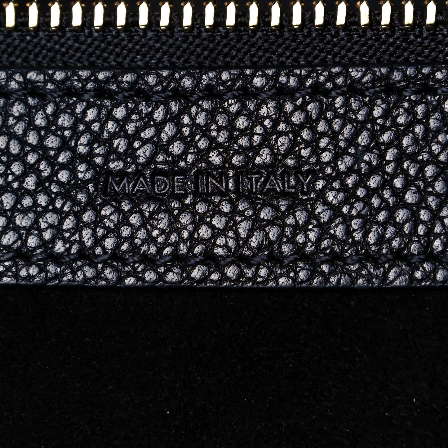 Soft Grained Calfskin Small Belt Cabas Phantom Black