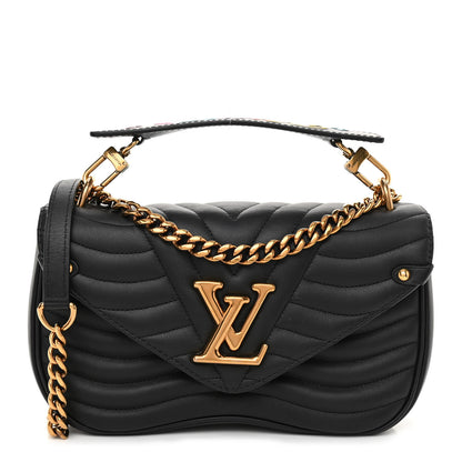 Louis Vuitton Calfskin New Wave Chain MM Black 1 of 10