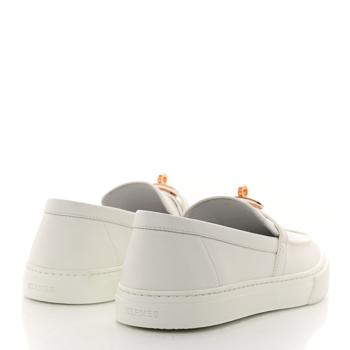 Calfskin Game Slip On Sneakers 39.5 White