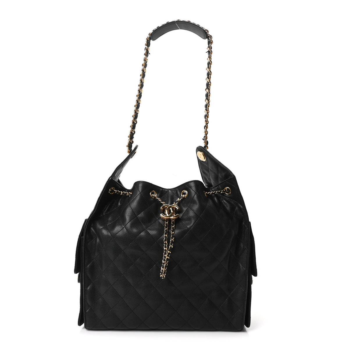 Chanel Caviar Quilted Medium Chanel 25 Handbag Black 1 of 10
