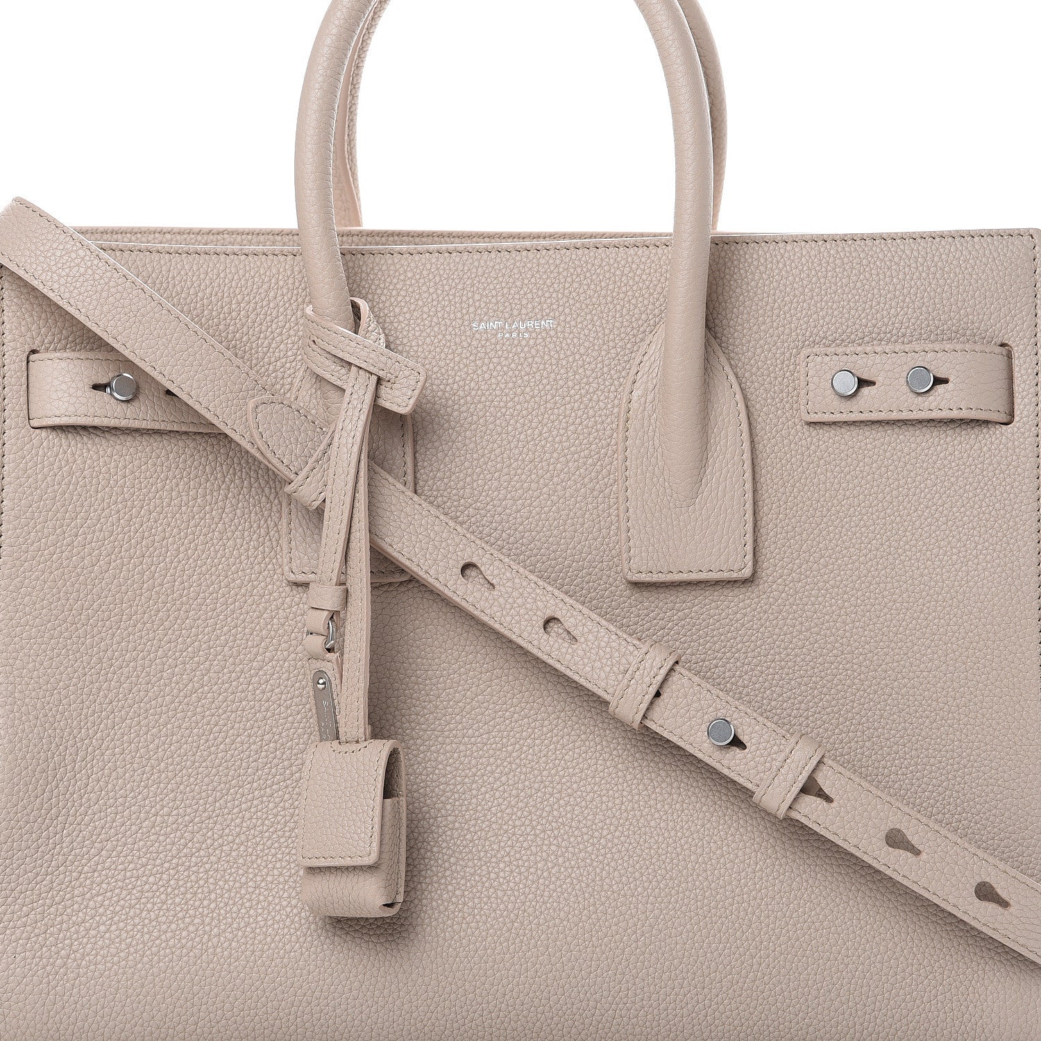 Saint Laurent Grained Calfskin Small Supple Sac De Jour 7 of 9