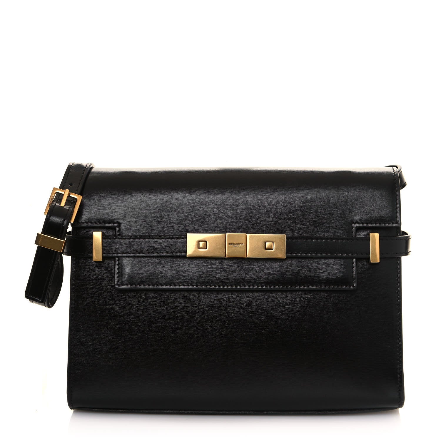 Saint Laurent Smooth Calfskin Manhattan Shoulder Bag Black 1 of 12