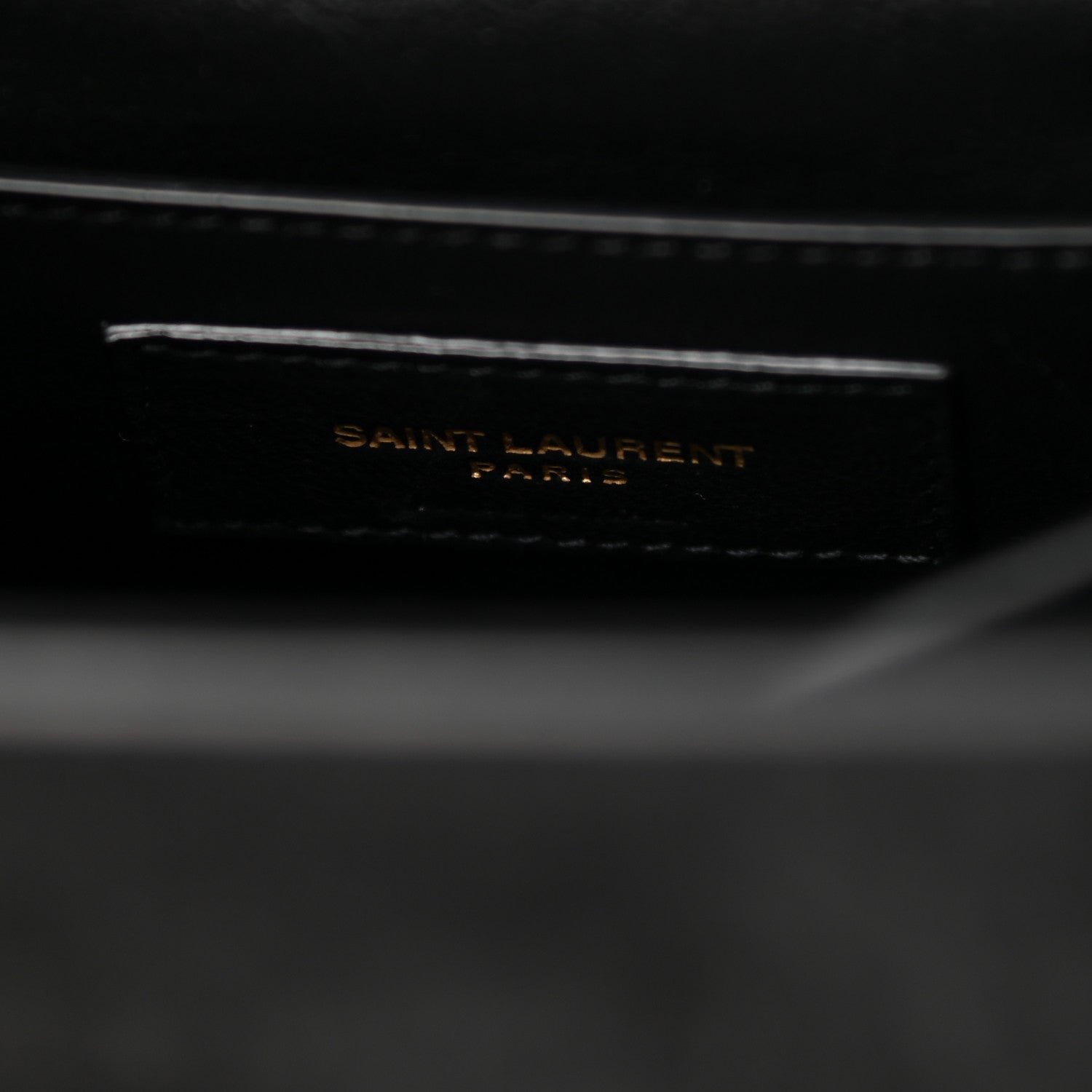 Saint Laurent Nubuk Crocodile Embossed Mini Classic Monogram Cassandra Top Handle Black 7 of 13