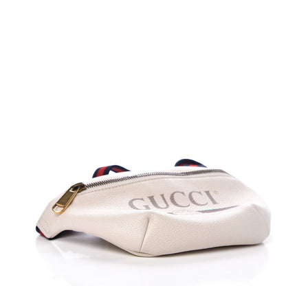 Gucci Grained Calfskin Small Logo Belt Bag White 4 of 7