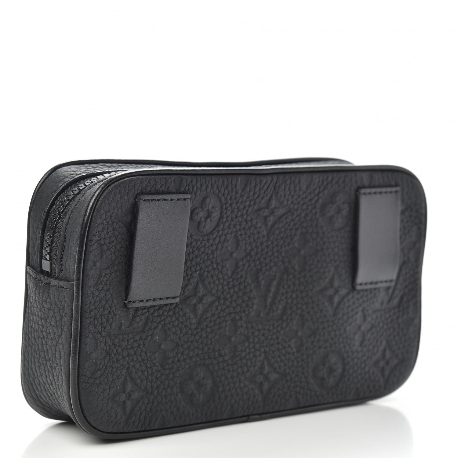 Louis Vuitton Taurillon Monogram Uniformes Solar Ray Soft Pochette Volga Belt Bag Black 3 of 7