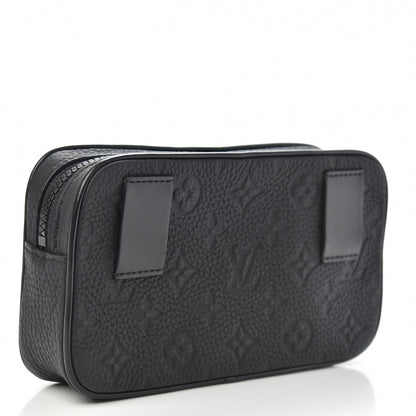 Louis Vuitton Taurillon Monogram Uniformes Solar Ray Soft Pochette Volga Belt Bag Black 3 of 7