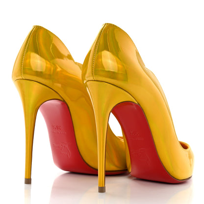 Christian Louboutin Metallic Hot Chick 100 Pumps 36.5 Yellow 4 of 8