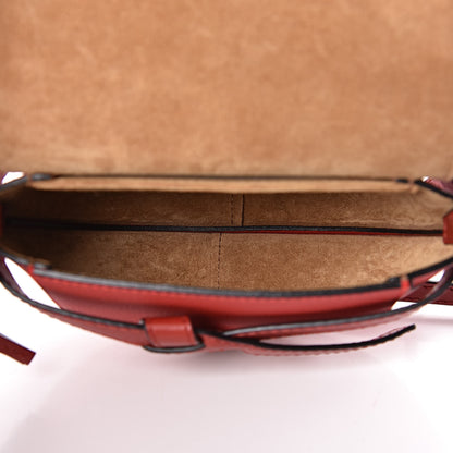 Loewe Grained Calfskin Mini Gate Crossbody Bag Scarlet Burnt Red 5 of 10
