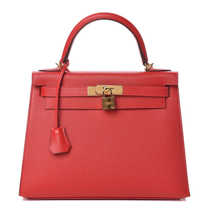 Hermes Epsom Kelly Sellier 28 Rouge Casaque 1 of 12