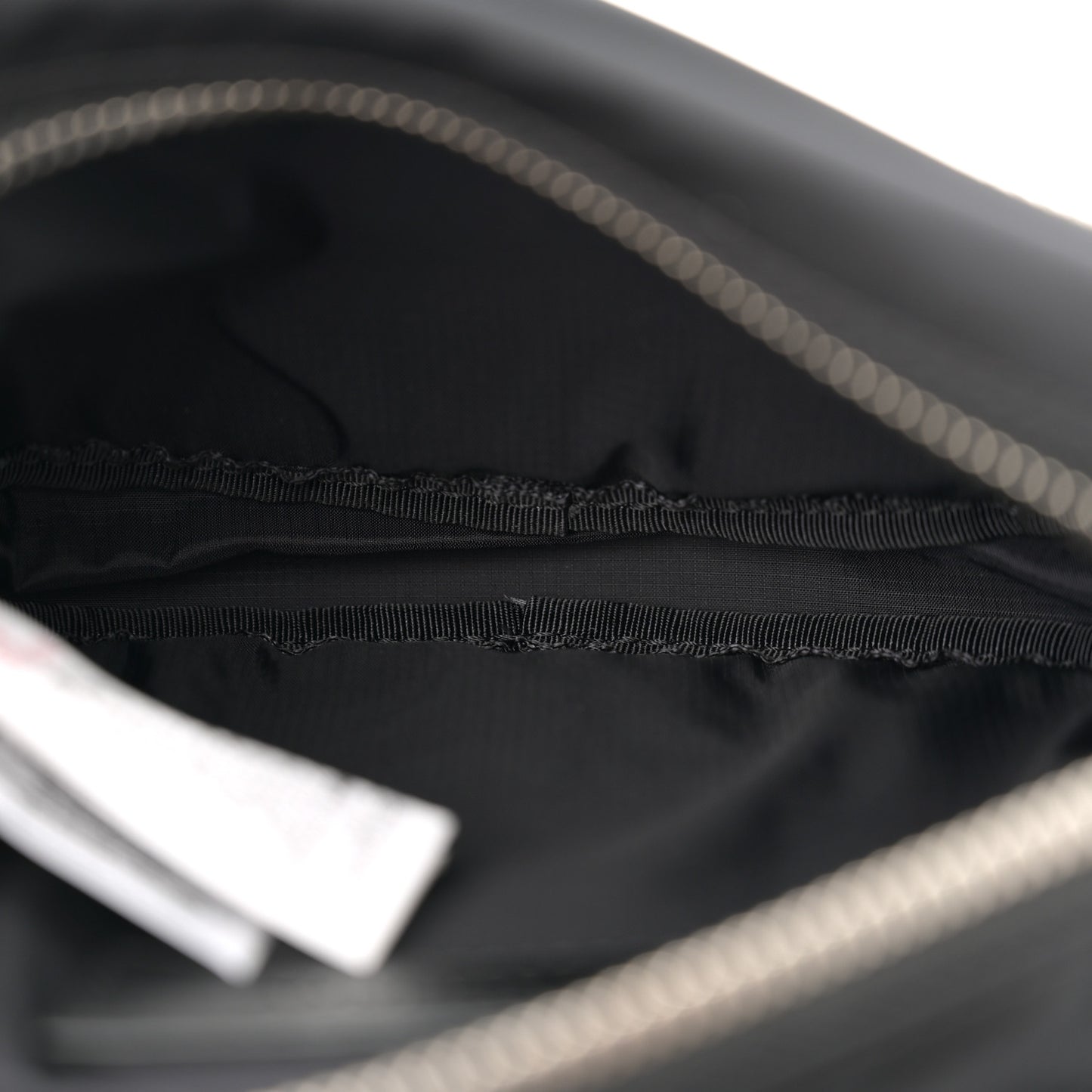 Econyl Logo Print Large Cannon Bum Bag Black