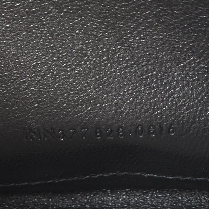 Saint Laurent Grain De Poudre Matelasse Chevron Monogram Chain Wallet White 8 of 9