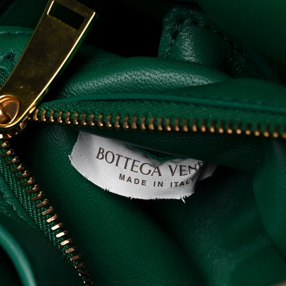 Bottega Veneta Lambskin Maxi Intreccio Padded Chain Cassette Crossbody Bag Racing Green 7 of 13