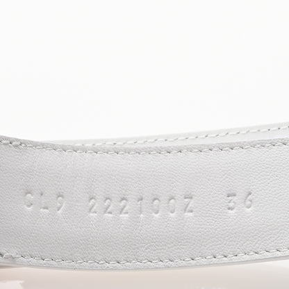 Hermes Calfskin Womens Chypre Sandals 36 White 9 of 10