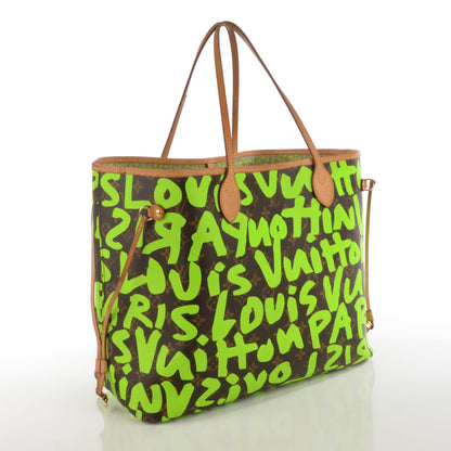 Louis Vuitton Monogram Graffiti Neverfull GM Green 3 of 8