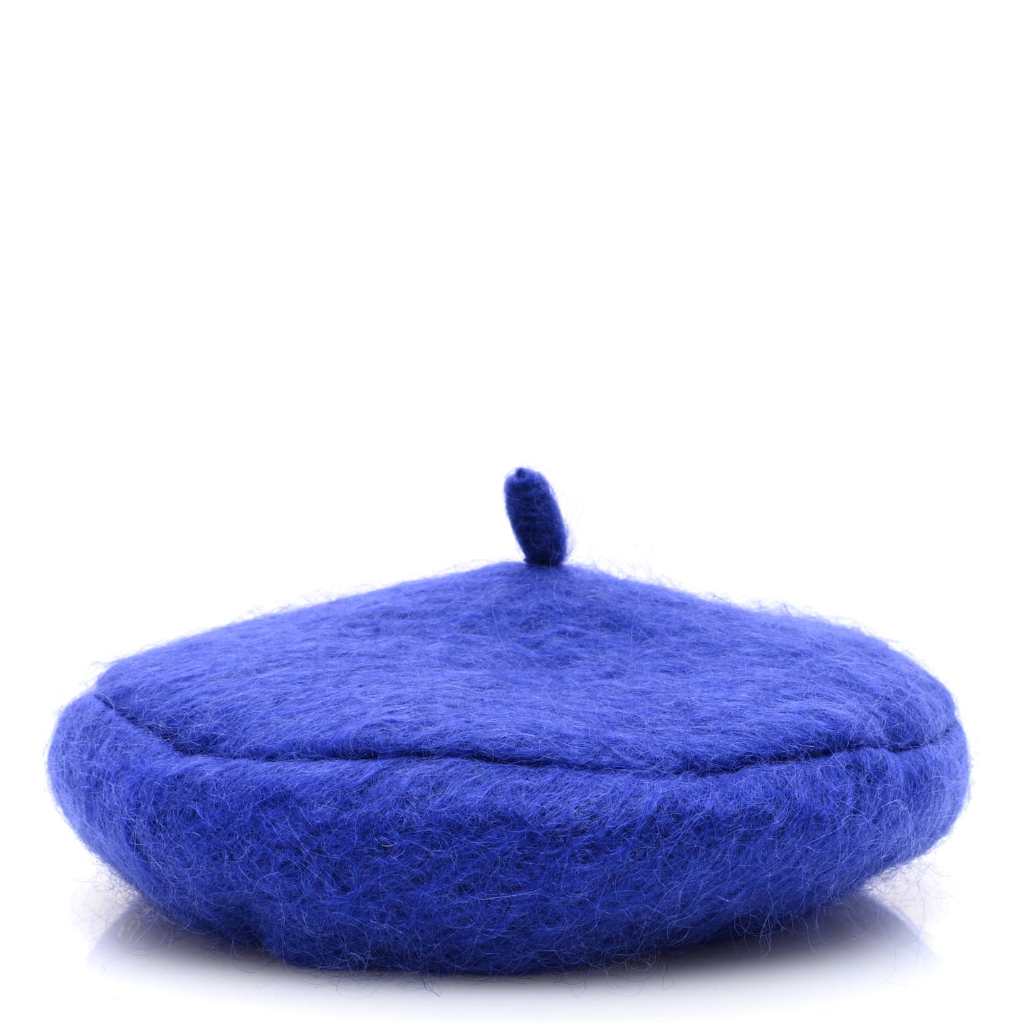 Wool Beret Hat S Blue
