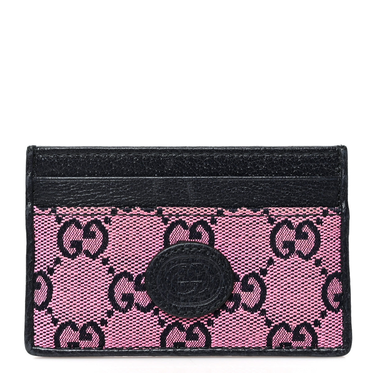 Monogram Multicolor Retro Interlocking G Card Holder Pink Blue