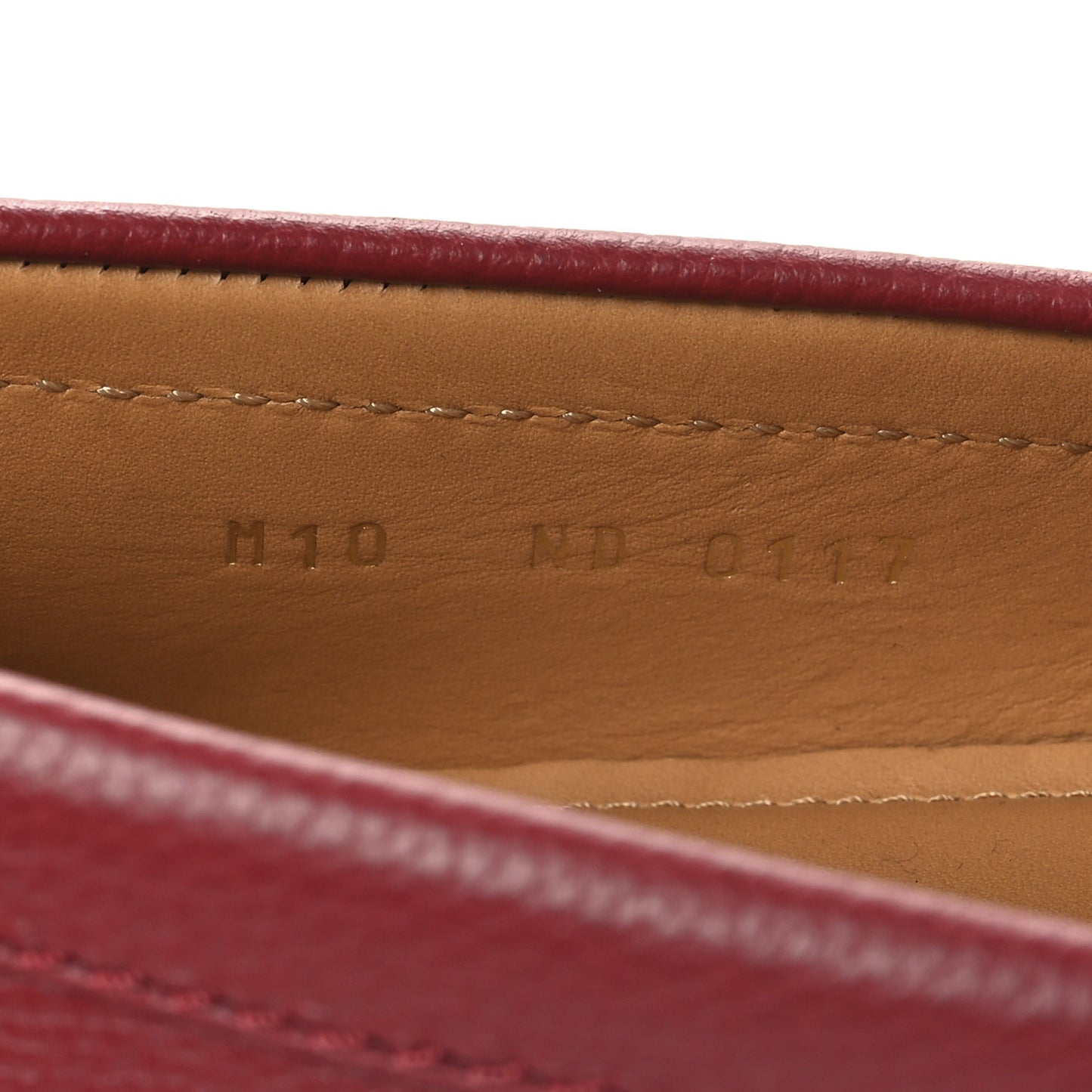 Calfskin Racetrack Moccasin Loafers 10 Rouge