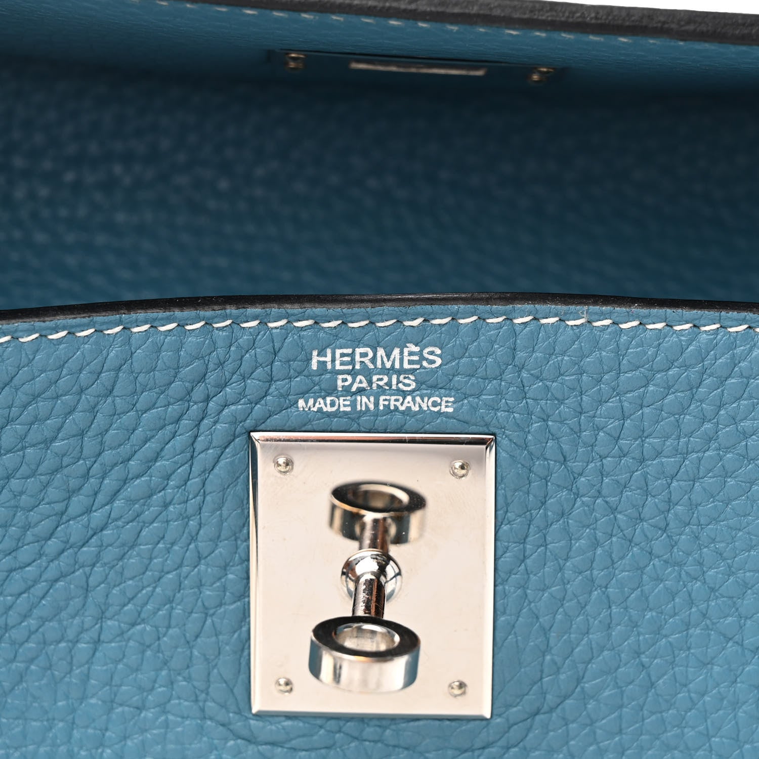 Hermes Taurillon Clemence Kelly Retourne 32 Blue Jean 6 of 11