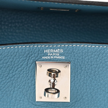 Hermes Taurillon Clemence Kelly Retourne 32 Blue Jean 6 of 11