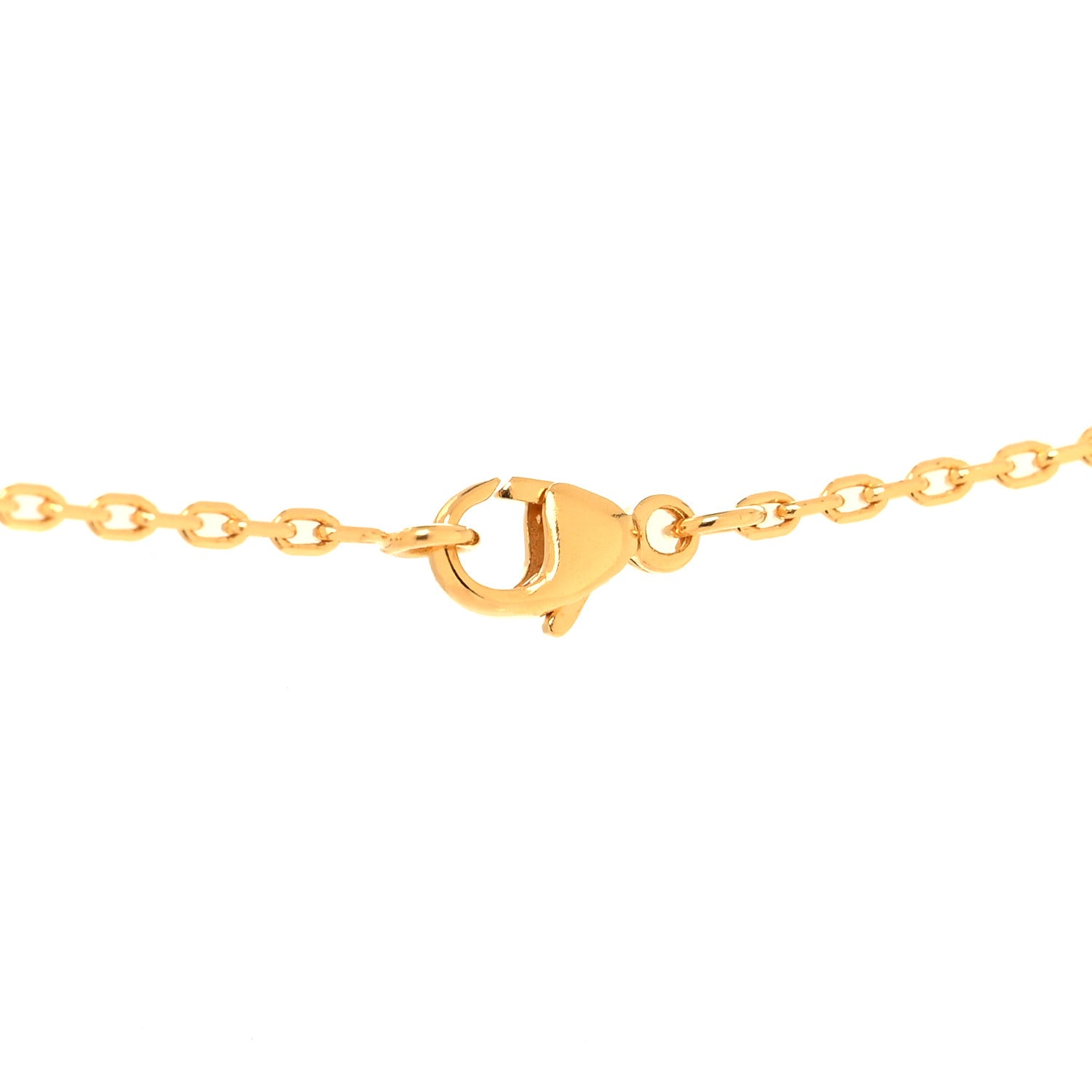 Hermes Lacquered Gold Mini Pop H Pendant Necklace Marron Glace 4 of 6