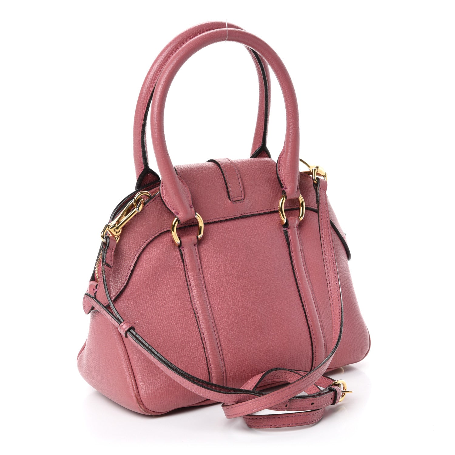 Burberry Derby Calfskin Small Milverton Satchel Mauve Pink 3 of 24