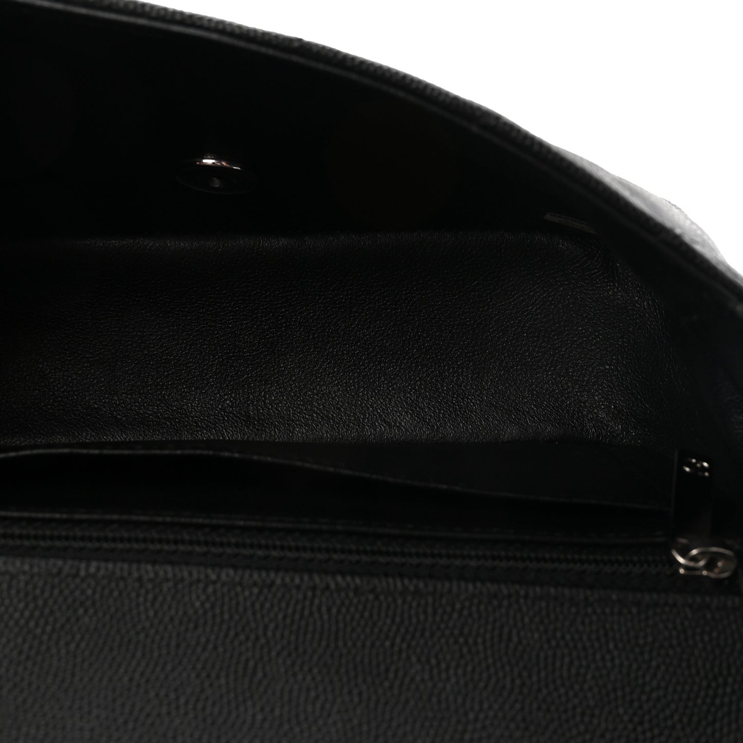 Caviar Quilted Mini Rectangular Flap Black
