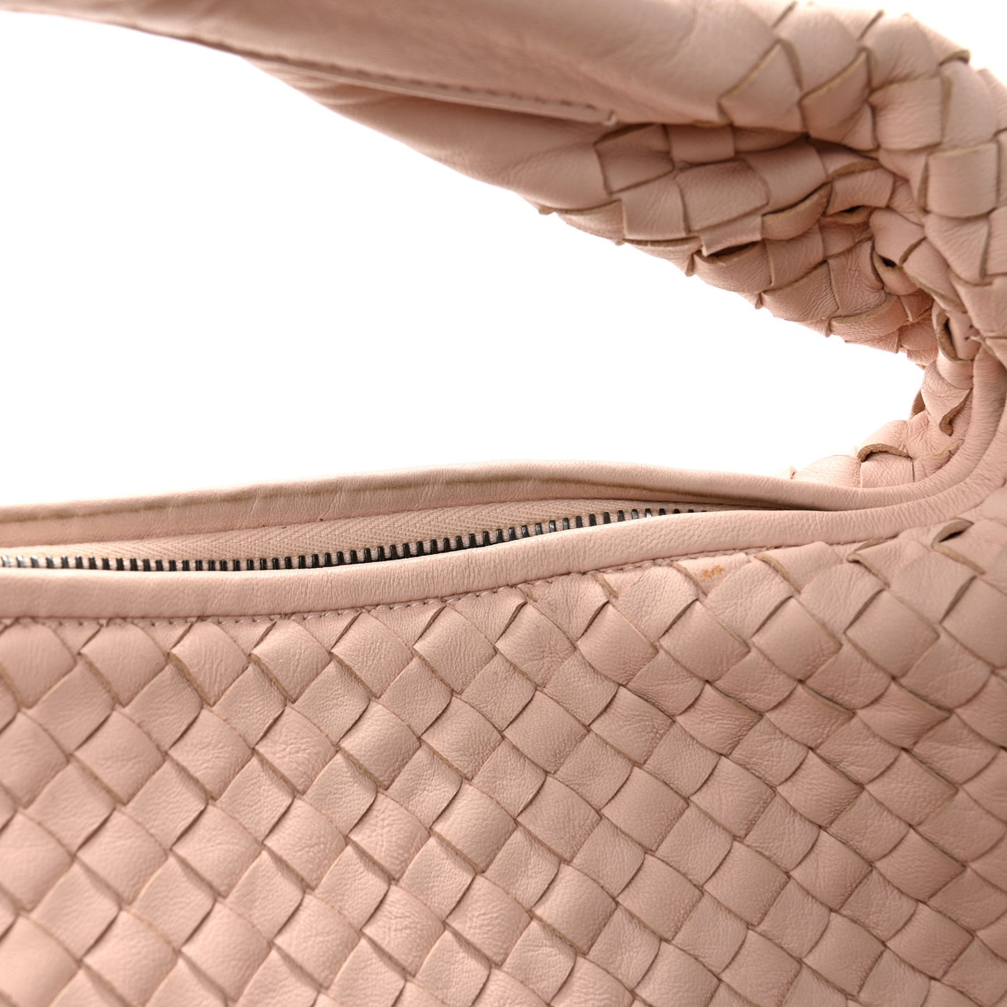 Nappa Intrecciato Large Veneta Hobo Flamingo