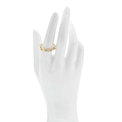 Tiffany 18K Yellow Gold Hardwear Micro Link Ring 57 8 2 of 5