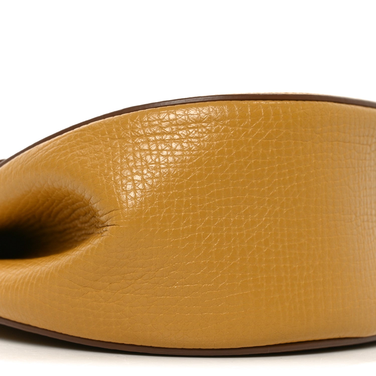 Bottega Veneta Palmellato Calfskin Rounded Belt Bag Butterscotch 7 of 8