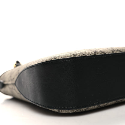 Gucci GG Supreme Monogram Medium Padlock Shoulder Bag Black 9 of 10