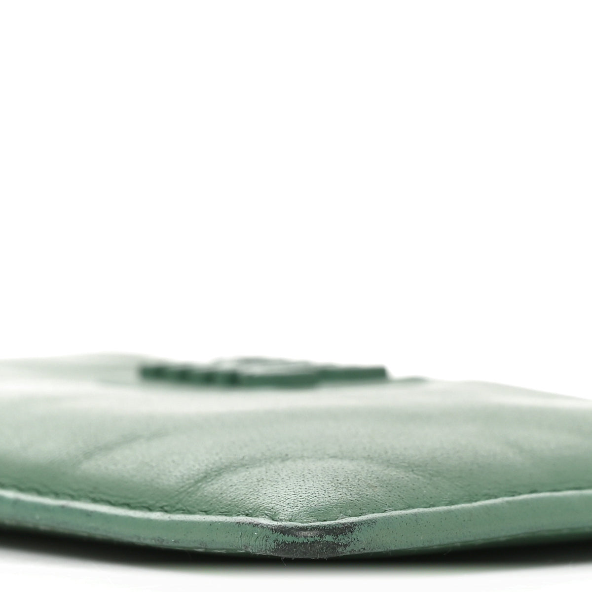 Miu Miu Soft Calf Softy Envelope Zip Card Holder Salvia 8 of 8