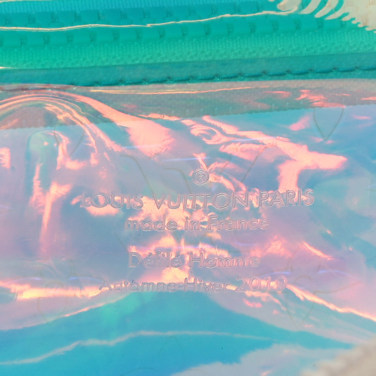 PVC Monogram Pochette Volga Iridescent Prism