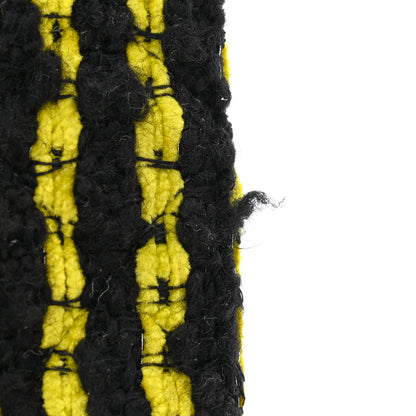 Chanel Tweed Quilted Medium Double Flap Yellow Black 12 of 12