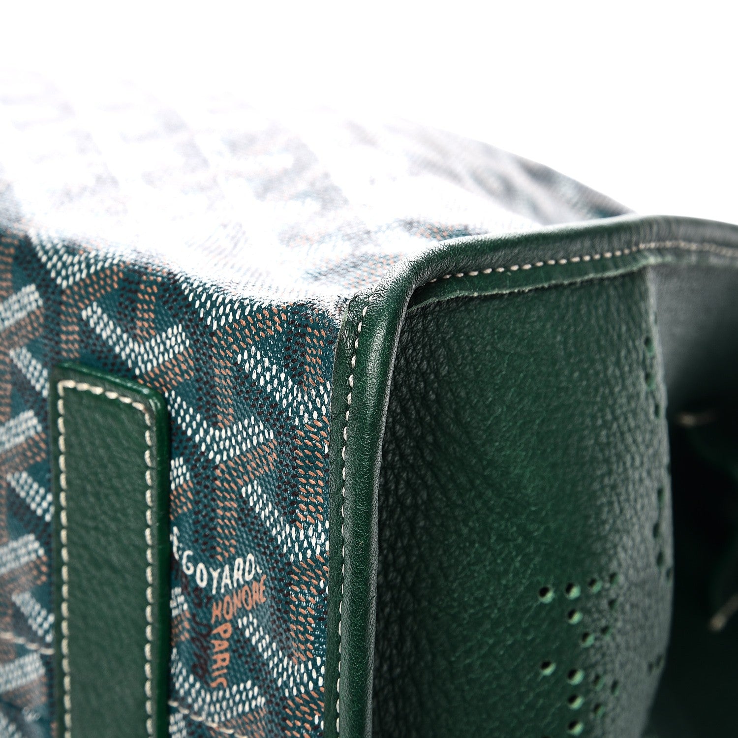 Goyard Goyardine Sac Hardy Pet Carrier PM Green 13 of 15
